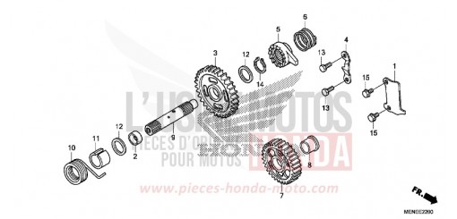 KICK STARTER SPINDLE CRF450RE de 2014
